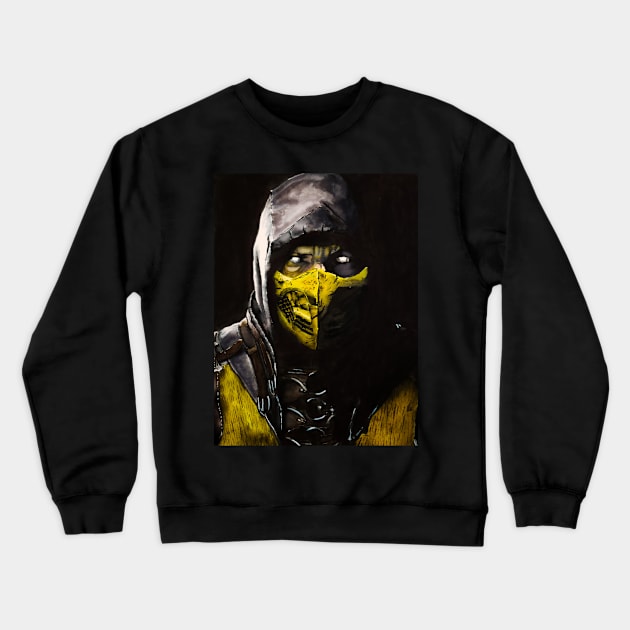 Watercolor MKX Scorpion Crewneck Sweatshirt by Kozna_art